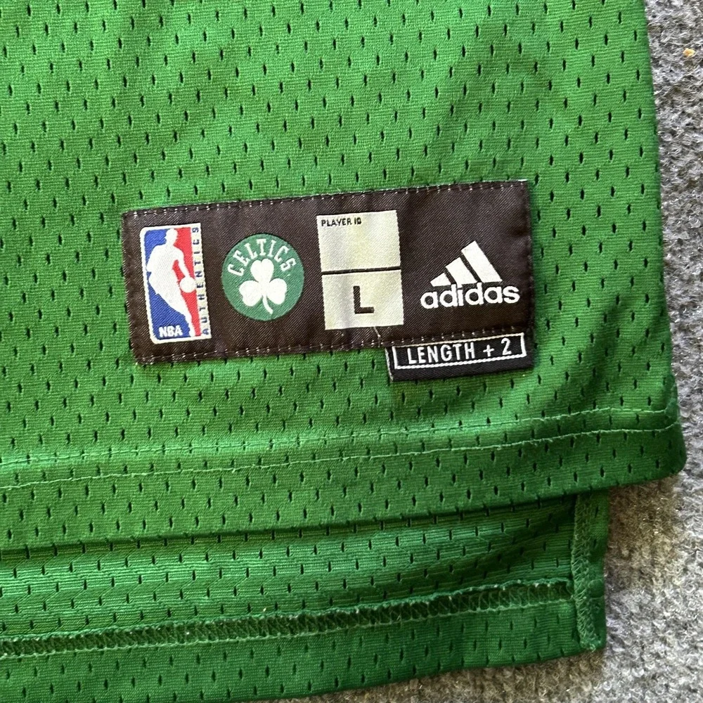 Boston Celtics Jersey Mens L Green NBA Basketball Adidas Garnett 5 Stitched